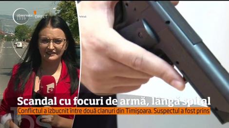 Scandal uriaş, cu împuşcături lângă Spitalul Judeţean din Timişoara