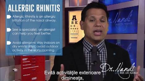 Ask Dr. Nandi  - Despre rinita alergică și cum să o tratăm