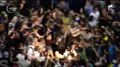 Tânăra angajată a Jandarmeriei, agresată la mitingul diasporei, a fost externată