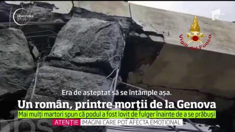 Veşti dramatice vin din Italia, după prăbuşirea unui segment de autostradă suspendată în apropiere de oraşul Genova