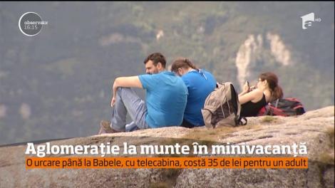 Aglomerație la munte de minivacanţă