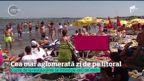 Cea mai aglomerata zi de pe litoral