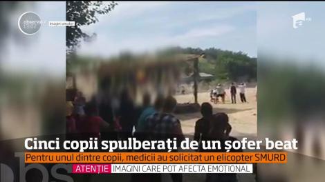 Accident cumplit la Galaţi! Cinci copii care erau într-un parc, la o serbare câmpenească, au fost loviţi de o maşină scăpată de sub control de un şofer beat