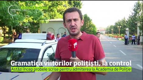 Gramatica viitorilor polițiști, la control