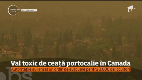 Un oraş din Canada a fost acoperit de un val uriaş de ceaţă portocalie