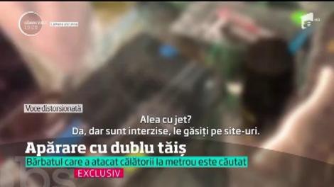 Bărbatul care a pulverizat ieri cu spray lacrimogen în metrou este căutat în continuare de poliţişti