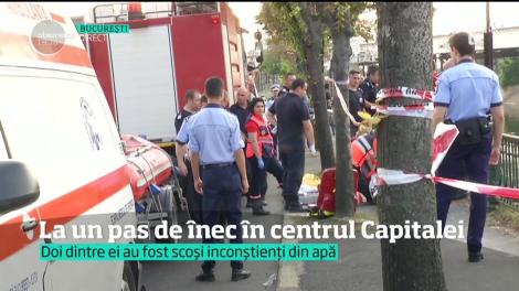 La un pas de înec în centrul Capitalei