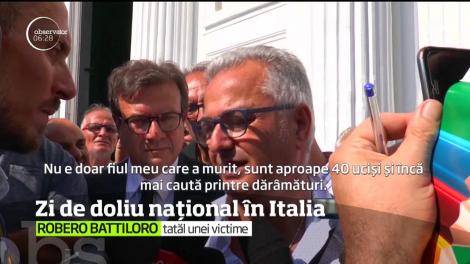 Este zi de doliu naţional în Italia. Familiile celor 38 de oameni care şi-au pierdut viaţa în tragedia de la Genova îi conduc pe cei dragi pe ultimul drum