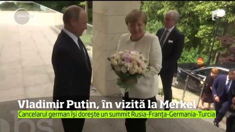 Întâlnire de gradul zero în Germania. Cancelarul Angela Merkel va avea o întrevedere cu preşedintele rus Vladimir Putin la Castelul Meseberg