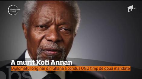 Kofi Annan, fost secretar general al ONU, a pierdut lupta cu boala! Anunțul a picat ca un trăsnet: ”Astăzi deplângem moartea unui om minunat!”