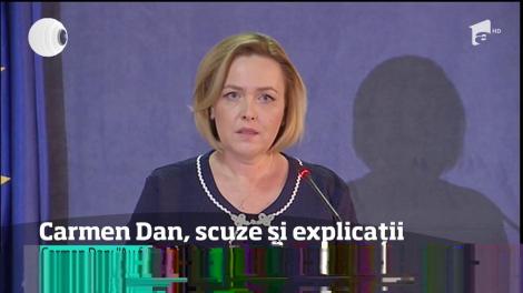 Carmen Dan, scuze și explicații: „Au fost identificate cinci situații de abuzuri din partea jandarmilor”
