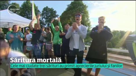 Cei mai neînfricaţi tineri înotători din Norvegia au participat la o competiţie mai puţin obişnuită