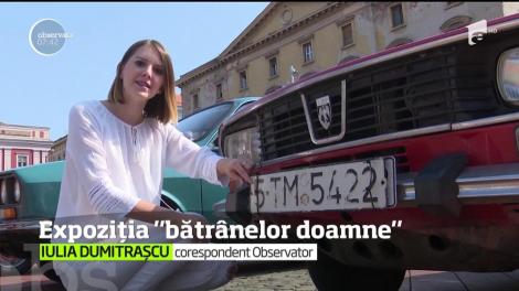 Centrul Timişoarei s-a întors cu zeci de ani în urmă. Dacii mai vechi de 30 de ani au fost expuse pe străzi