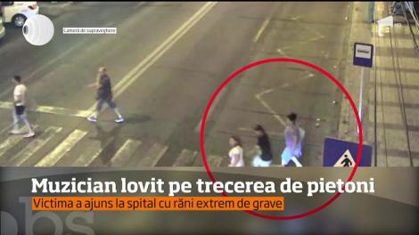 Accident grav în Galaţi. Un şofer care circula cu viteză prin oraş a lovit un chitarist al unei trupe rock chiar pe trecerea de pieton