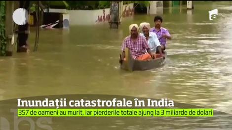 Inundaţiile au făcut prăpăt în India! Un bloc de locuinţe în care se aflau zeci de oameni a fost luat de o viitură
