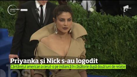 Actriţa indiană Priyanka Chopra şi cântăreţul american Nick Jonas s-au logodit