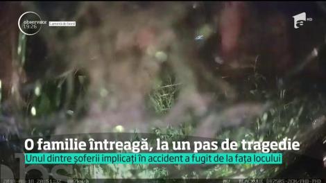 În Sibiu, o familie întreagă a fost la un pas de tragedie, în urma unei depășiri în coloană