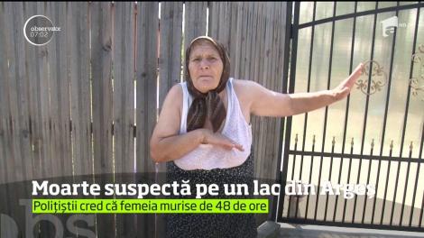 Caz suspect în judeţul Argeş. o femeie a fost găsită fără viaţă, într-un lac. Poliţiştii au descoperit apoi şi maşina sa, tot în apă
