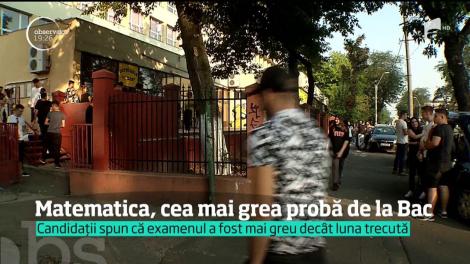 Sesiunea de toamnă a examenului de Bacalaureat a continuat astăzi cu proba scrisă la matematică ori istorie