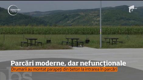 Parcări moderne în județul Cluj, dar care nu pot fi folosite