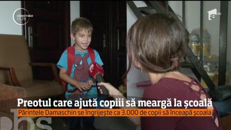 Părintele Damaschin din Iaşi pregăteşte nu mai puţin de. 3.000 de copii pentru şcoală!