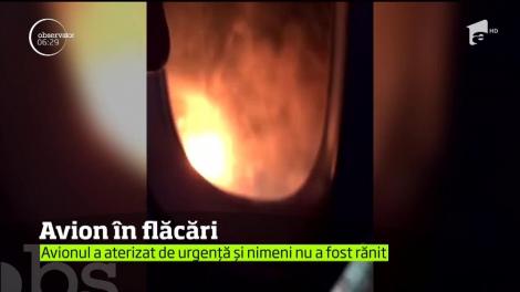 Avion rusesc &icirc;n flăcări