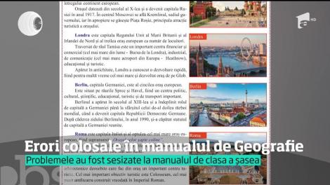 Turnu Măgurele a migrat spre Vest şi a ajuns &icirc;n locul oraşului Drobeta Turnu Severin, iar Marea Moartă a luat locul Mării Roşii. Sunt informaţii din manualul de geografie de clasa a 6-a!