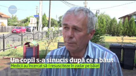 Un copil s-a sinucis după ce a băut