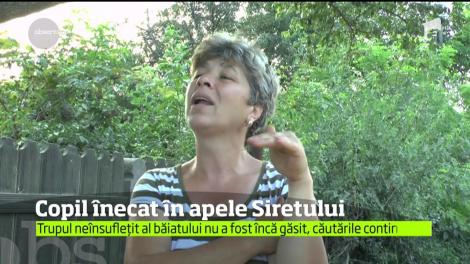 Copil &icirc;necat &icirc;n apele Siretului