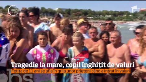 Tragedie la Mangalia. O fetiţă de 11 ani a murit înecată după ce a intrat singură în mare deşi pe plajă era arborat steagul roşu