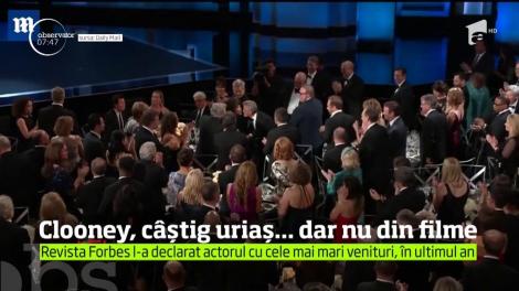 George Glooney, actorul care a câştigat cei mai mulţi bani în ultimul an. Fără să joace în filme!