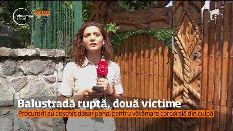 Balustradă ruptă, două victime
