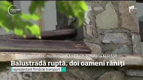 Incident grav la o vilă din Sinaia! Doi bărbaţi au căzut de la etaj, după ce o balustradă s-a rupt