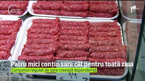 Patru mici conțin sare c&acirc;t pentru toată ziua