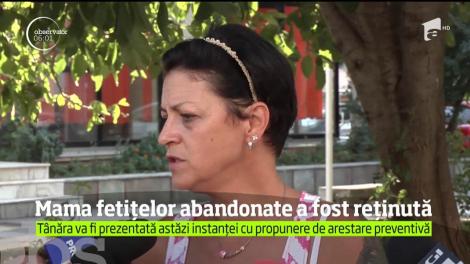 Mama fetițelor abandonate a fost arestată