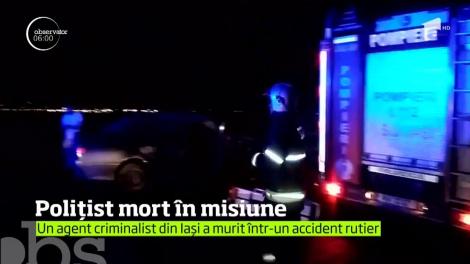 Tragedie la Iaşi, un poliţist aflat în misiune a murit într-un accident