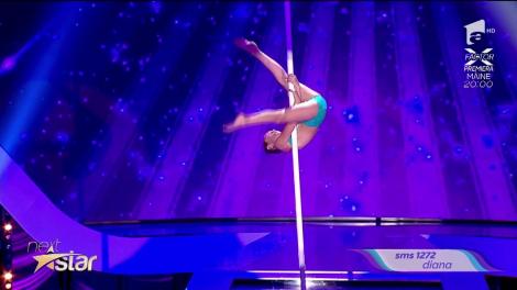Diana Romaniuc, acrobație la bară!