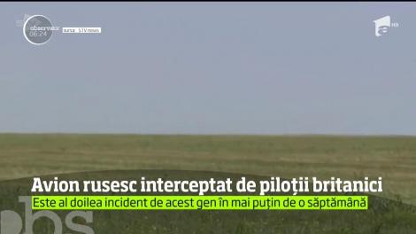 Avion rusesc interceptat de piloții britanici