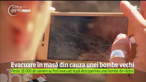 Descoperire șocantă! Peste 18.000 de persoane, evacuate de URGENȚĂ, după ce a fost găsită o BOMBĂ de 500 de kilograme