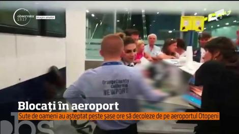 Haos pe Aeroportul Henri Coandă. Peste o sută de pasageri au aşteptat cu orele să se îmbarce într-un avion spre Italia