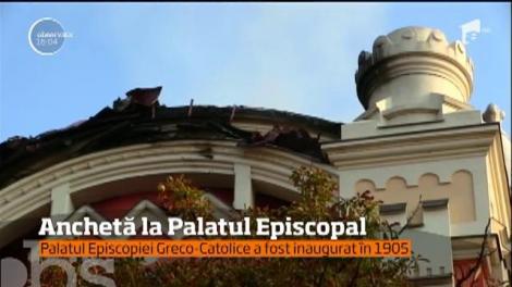 O echipă de specialişti încearcă să afle cauza pentru care Palatul Episcopal din Oradea a fost la un pas să fie distrus de flăcări