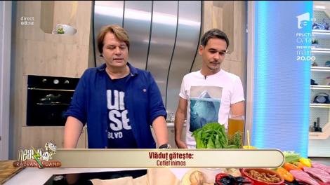 Reţeta zilei! Vlăduț gătește Cotlet inimos - Cotlet de porc cu garnitură delicioasă de orz
