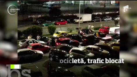 Un motociclist a ajuns la spital după un accident petrecut pe Bulevardul Iuliu Maniu din Capitală