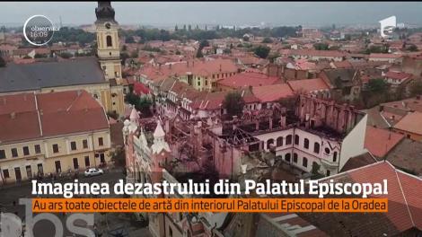 Palatul Episcopal din Oradea, aproape distrus de un incendiu, va fi luat în administrare de primăria oraşului, care îl va transforma în centrul cultural