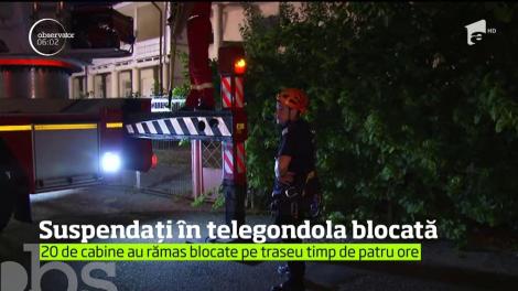 Momente de panică la înălţime în Piatra Neamţ, după ce telegondola care urcă pe muntele Cozla s-a defectat