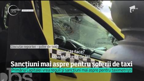 Sancțiuni mai aspre pentru șoferii de taxi