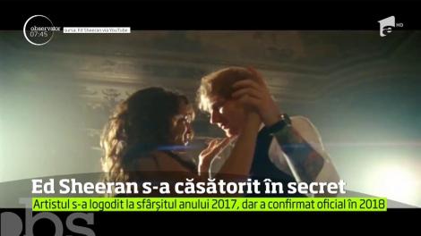 Ed Sheeran s-a căsătorit în secret