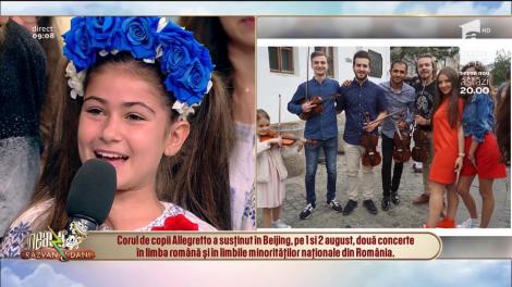 Copiii din corul Allegretto au făcut senzație în Beijing, unde au luat premiul cel mare