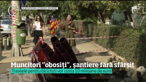 Capitala e un mare şantier, iar muncitorii nu se străduiesc să-l închidă prea repede. Într-un trafic care se aglomerează pe zi ce trece, lucrările mai durează