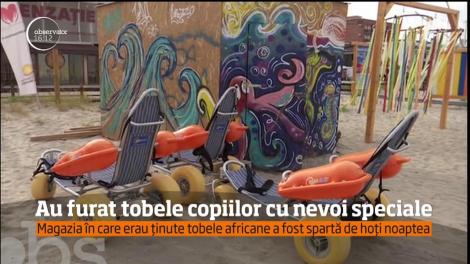 Hoții au furat patru tobe africane dintr-o magazie de pe plaja din Mamaia destinată copiilor cu nevoi speciale